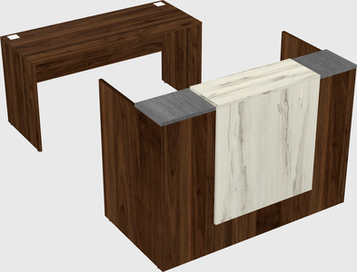 Modular reception desk