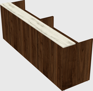 Shared u-shaped reception desks
