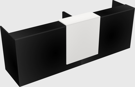 Shared u-shaped reception desks