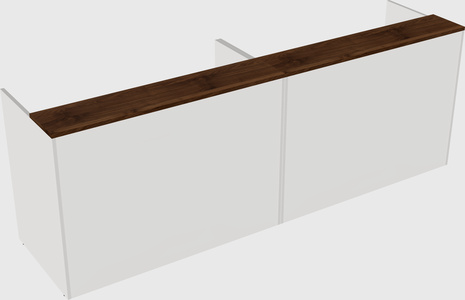 Shared u-shaped reception desks