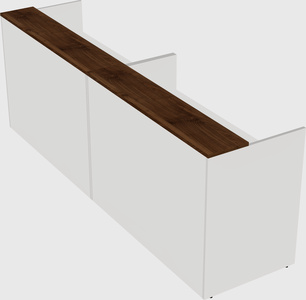 Shared u-shaped reception desks