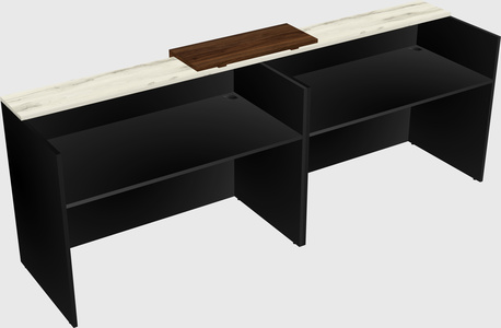 Shared u-shaped reception desks