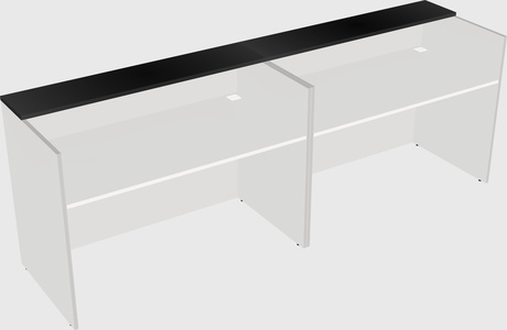 Shared u-shaped reception desks