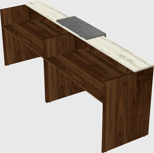 Shared u-shaped reception desks