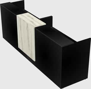 Shared u-shaped reception desks