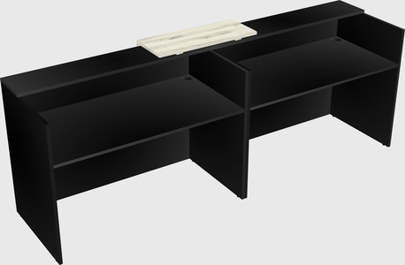 Shared u-shaped reception desks