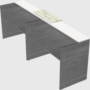 Shared u-shaped reception desks