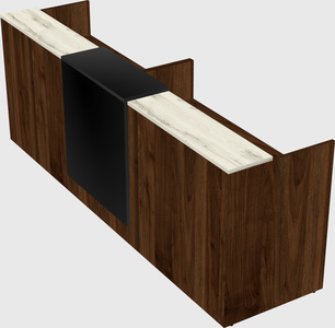 Shared u-shaped reception desks