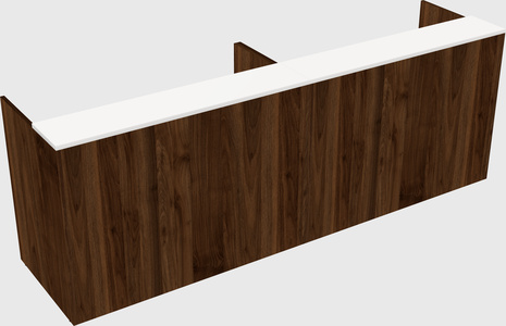 Shared u-shaped reception desks