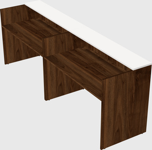 Shared u-shaped reception desks