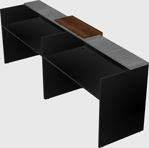 Shared u-shaped reception desks
