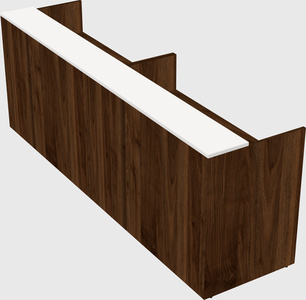 Shared u-shaped reception desks