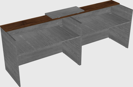 Shared u-shaped reception desks
