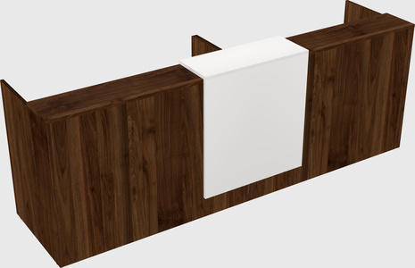 Shared u-shaped reception desks
