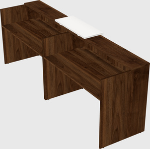 Shared u-shaped reception desks