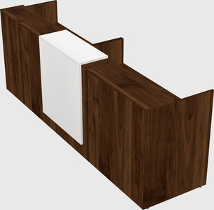 Shared u-shaped reception desks