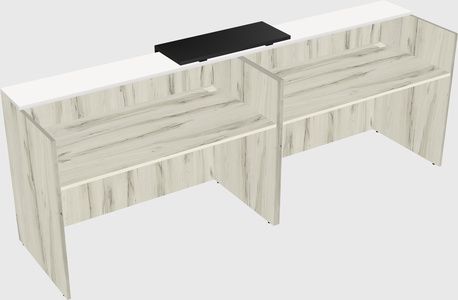 Shared u-shaped reception desks