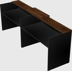 Shared u-shaped reception desks