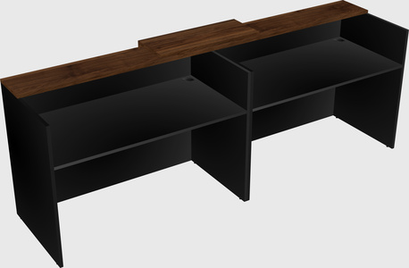 Shared u-shaped reception desks