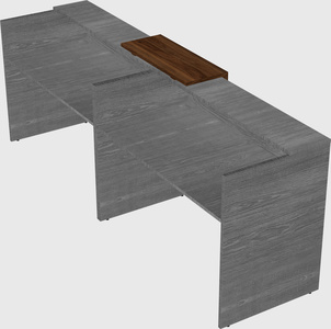 Shared u-shaped reception desks