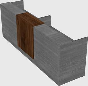 Shared u-shaped reception desks