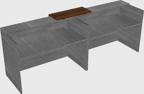 Shared u-shaped reception desks