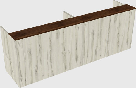 Shared u-shaped reception desks