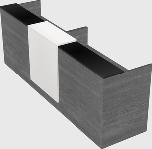 Shared u-shaped reception desks