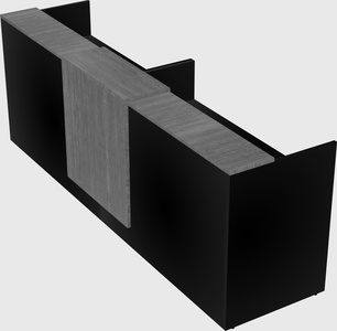Shared u-shaped reception desks