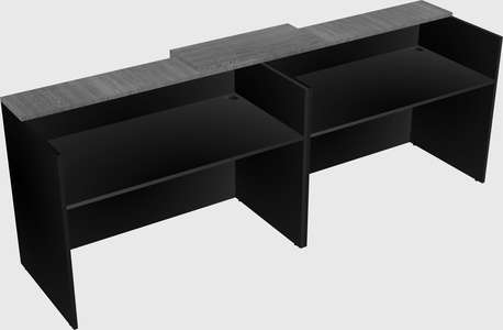 Shared u-shaped reception desks