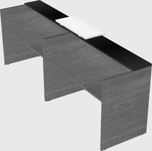 Shared u-shaped reception desks