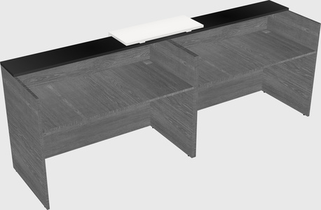Shared u-shaped reception desks