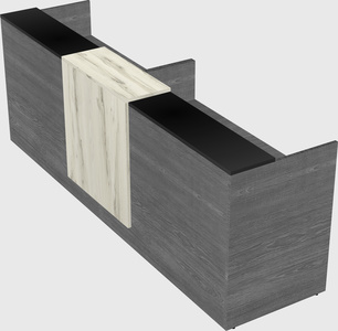 Shared u-shaped reception desks