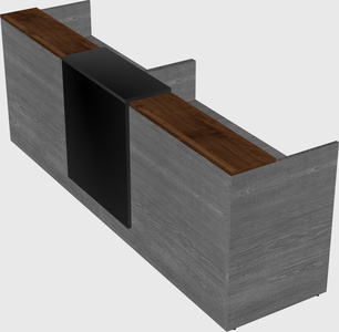 Shared u-shaped reception desks