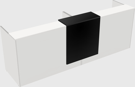 Shared u-shaped reception desks