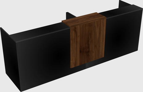 Shared u-shaped reception desks