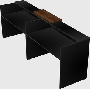 Shared u-shaped reception desks