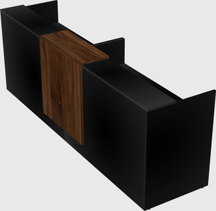 Shared u-shaped reception desks