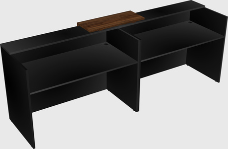 Shared u-shaped reception desks