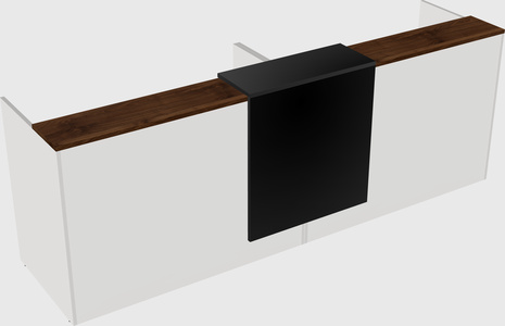 Shared u-shaped reception desks