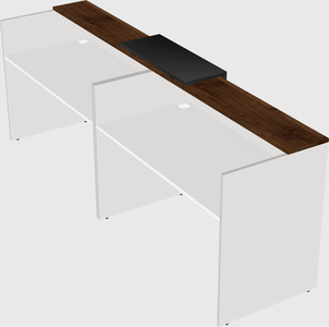 Shared u-shaped reception desks