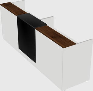 Shared u-shaped reception desks