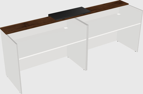 Shared u-shaped reception desks