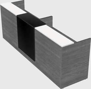 Shared u-shaped reception desks