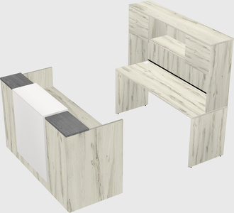 Modular reception desk