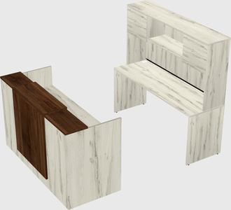 Modular reception desk