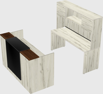 Modular reception desk