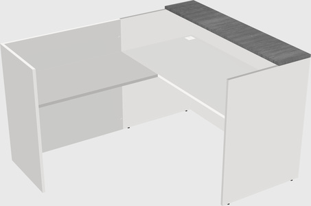 L-shaped modular reception