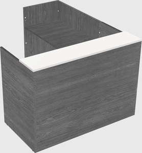 L-shaped modular reception