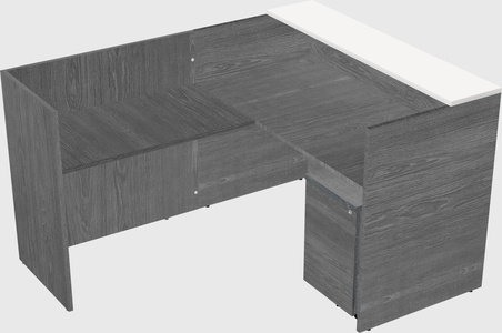 L-shaped modular reception